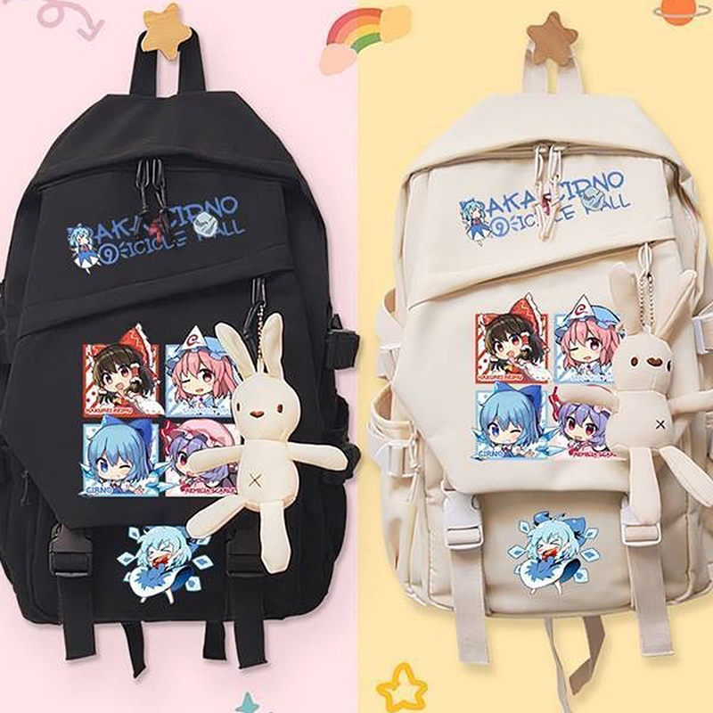 44×31×13cm Black Khaki,Touhou  - đánh giá và giá School Backpack Teen