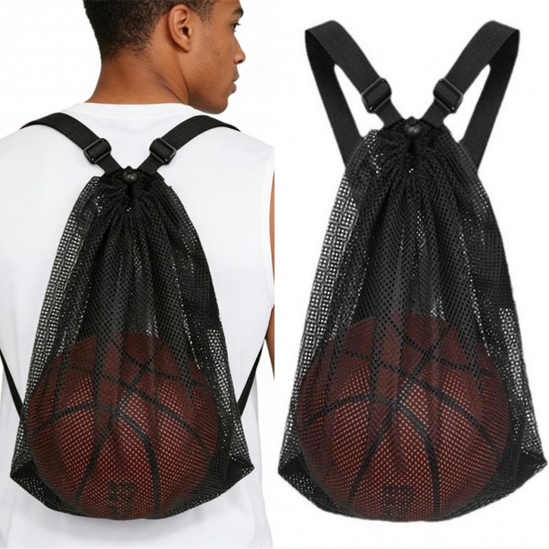 Portable Drawstring Mesh Backp - đánh giá và giá Drawstring Gym Bag