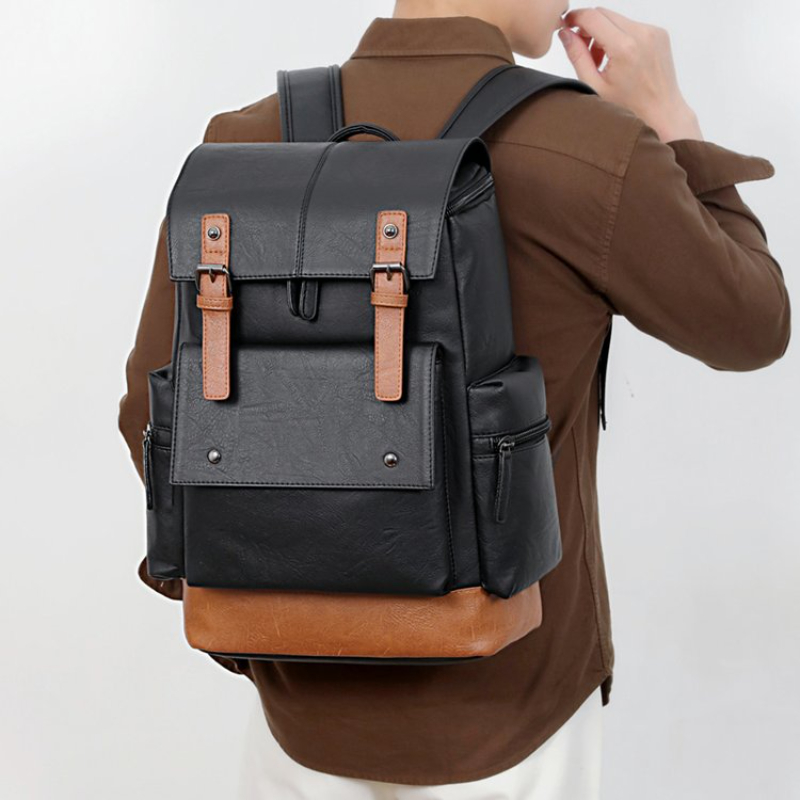 New Vintage Men's Leather Back - đánh giá và giá Leather Backpack Vintage