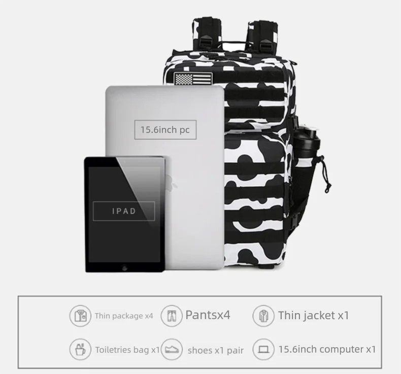 45L/35L/25L Tactical Backpack  - đánh giá và giá Hiking Backpack Waterproof